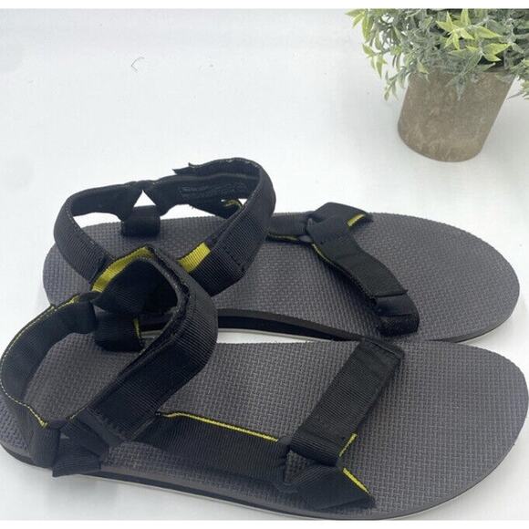 Men's Teva Original Universal Black Suede Strap And Footbed Sandal Size 13 - Picture 12 of 12